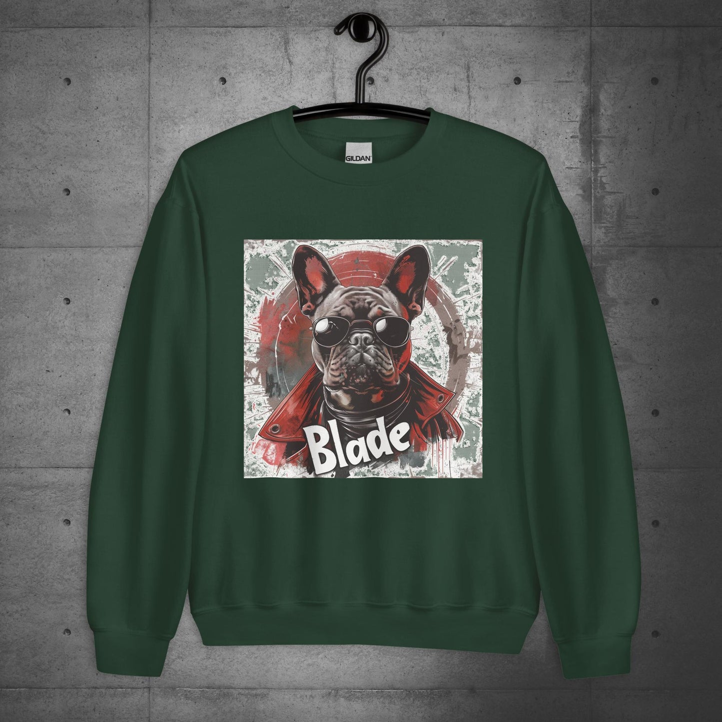 Frenchie Blade - Unisex Sweater/Sweatshirt - Frenchie Emporium