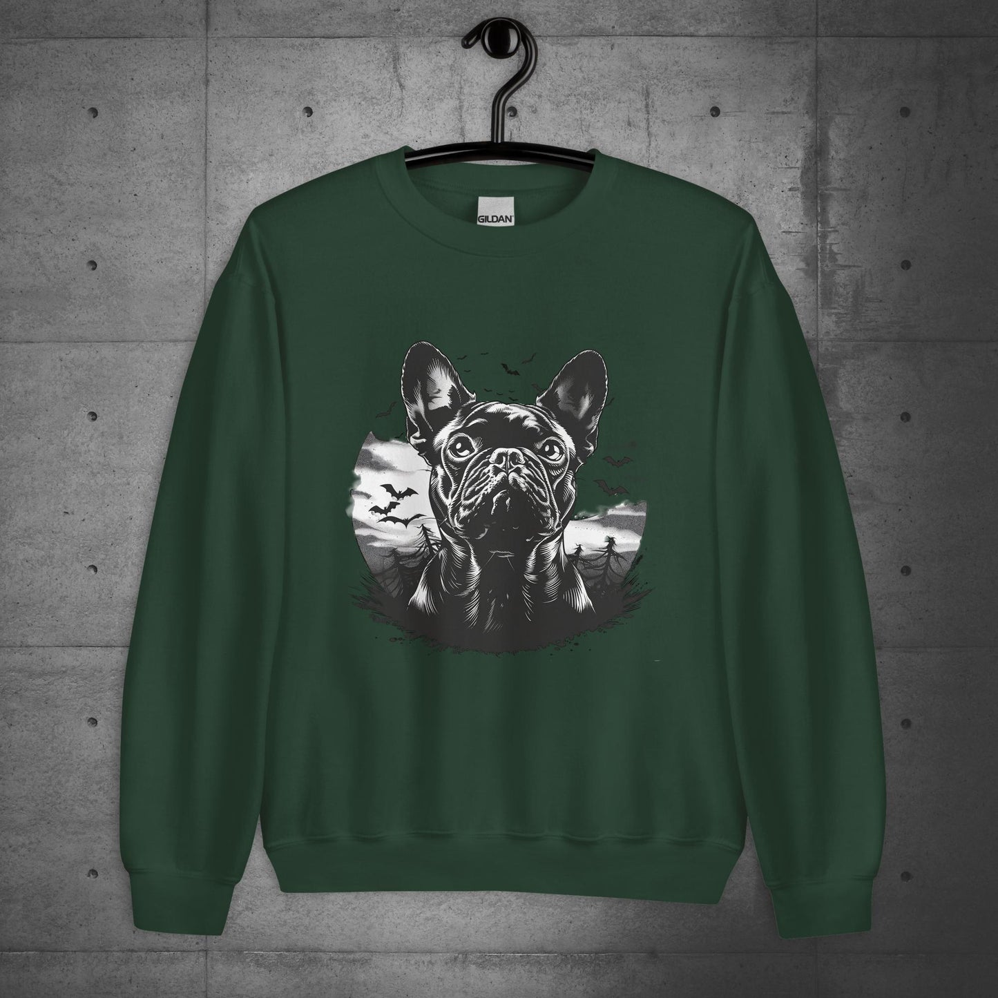 "French Bulldog bloodhunt" - Unisex Sweater/Sweatshirt - Frenchie Emporium