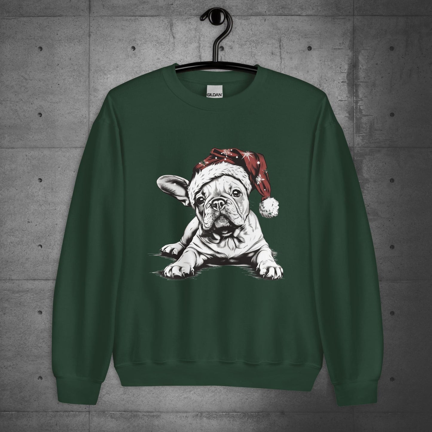 Frenchie Feliz Navidad - Unisex Christmas Sweater/Sweatshirt - Frenchie Emporium