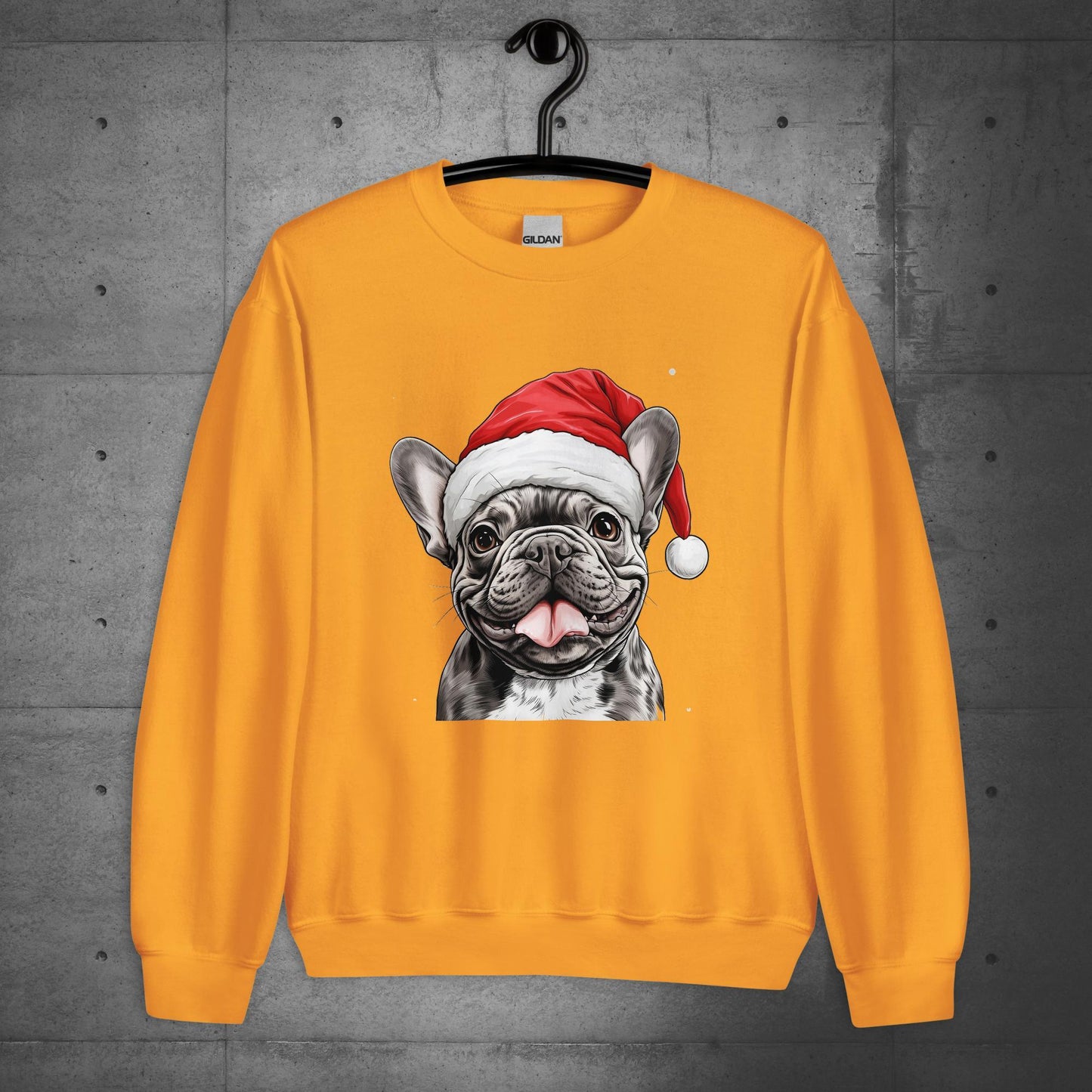 French Bulldog "Santa Paw" - Unisex Christmas Sweater/Sweatshirt - Frenchie Emporium