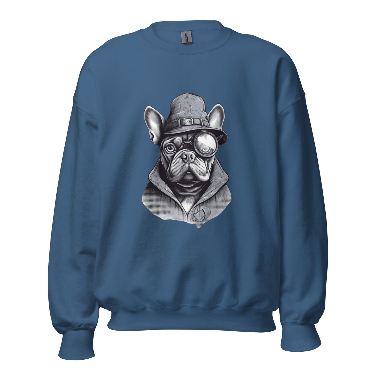 Frenchie Monocle Sweater: Stylish Canine Fashion with a Touch of Sophistication - Frenchie Emporium