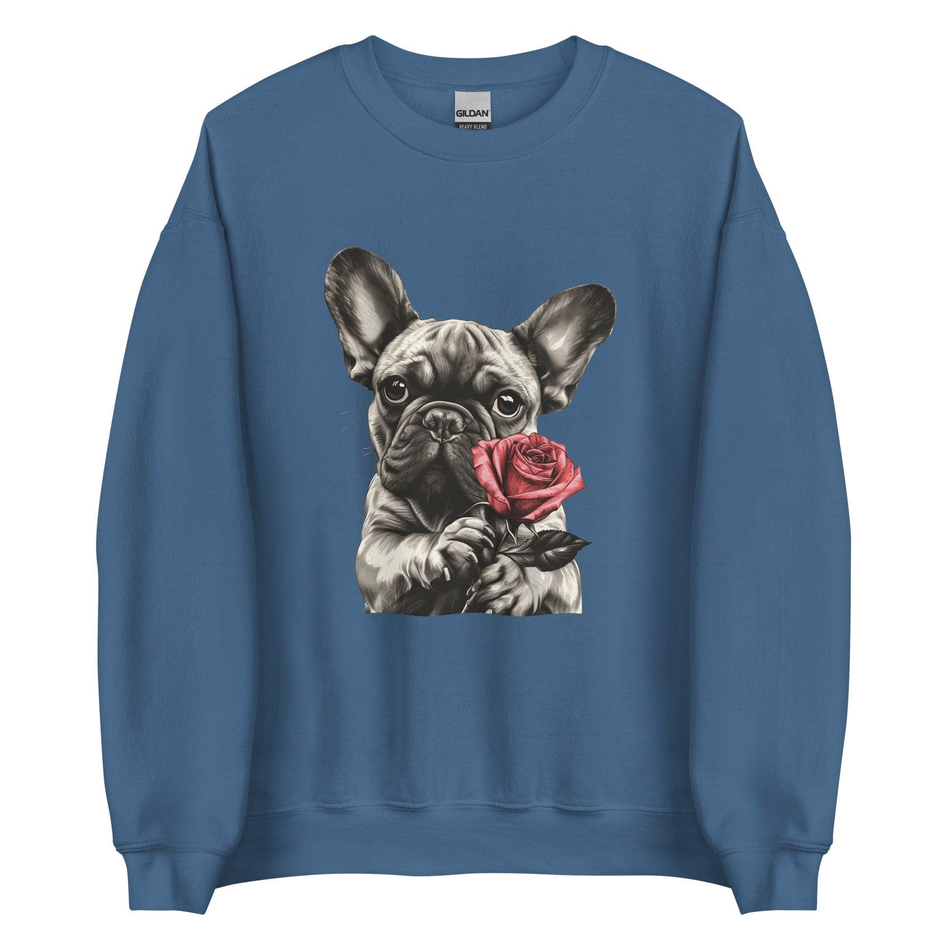 "Rose Embrace" Unisex Sweatshirt - Frenchie Emporium