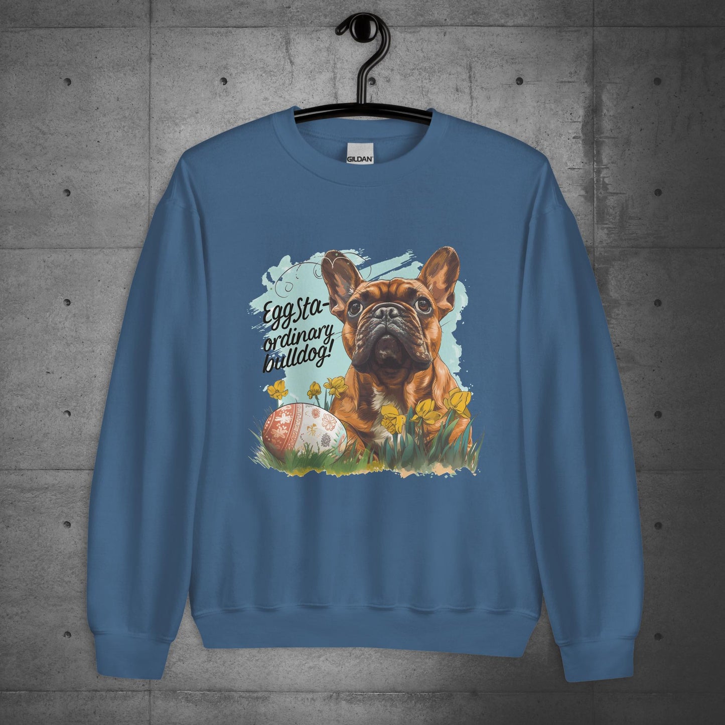 "Eggstra-ordinary Bulldog" - Unisex Sweatshirt