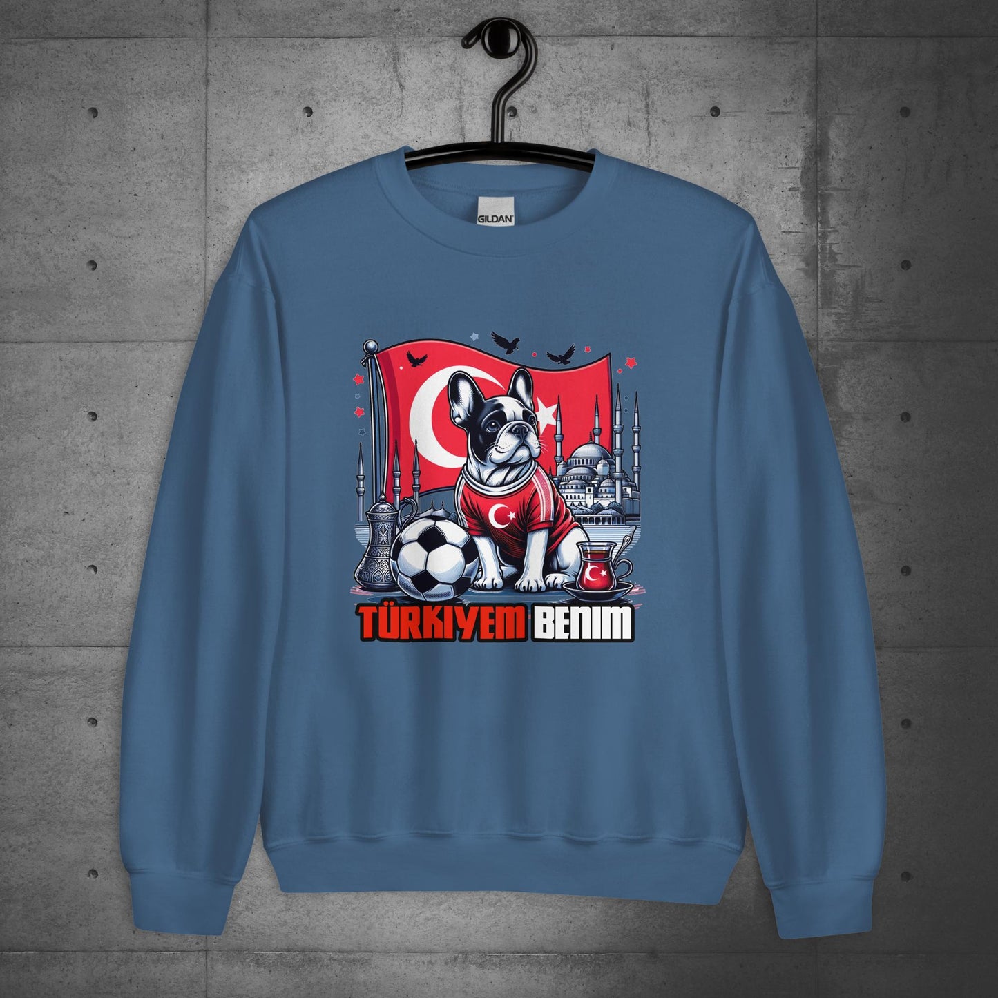 Frenchie Türkiye Football Unisex Sweatshirt - Frenchie Emporium