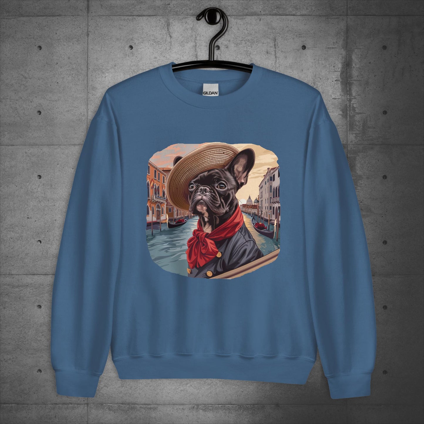 Venice Frenchie Gondolier - Unisex Sweater/Sweatshirt - Frenchie Emporium