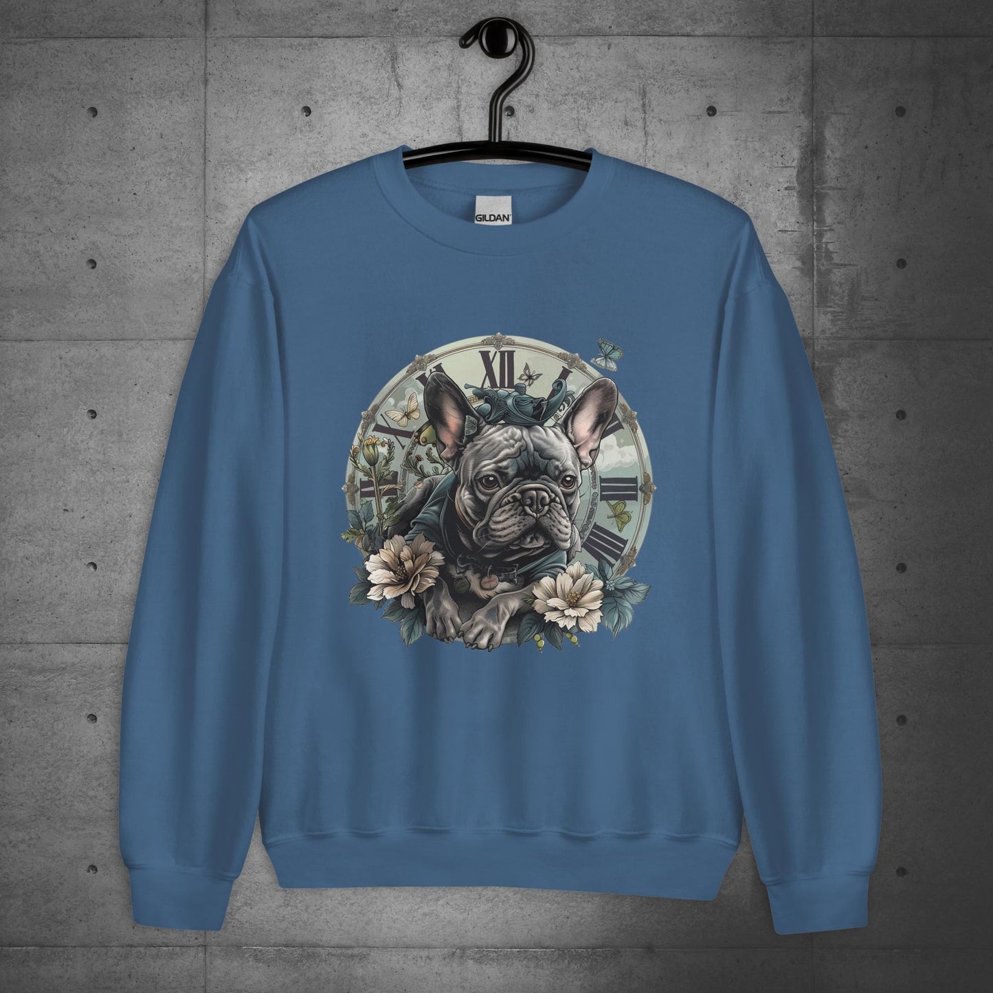 "Clockwatcher's Wonderland" Frenchie - Unisex Sweater