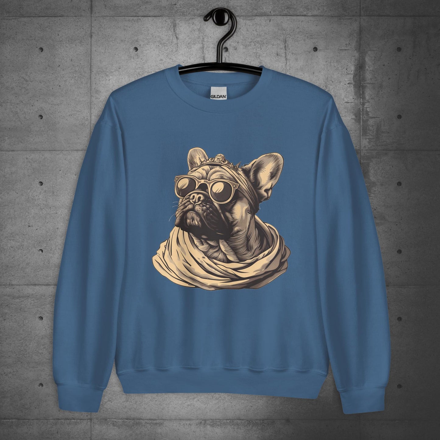 "Regal Vibes" Frenchie - Unisex Sweater/Sweatshirt - Frenchie Emporium