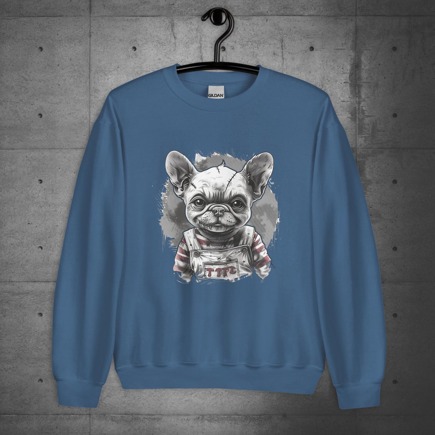 Frenchie Chucky Halloween Unisex Sweater/Sweatshirt - Frenchie Emporium