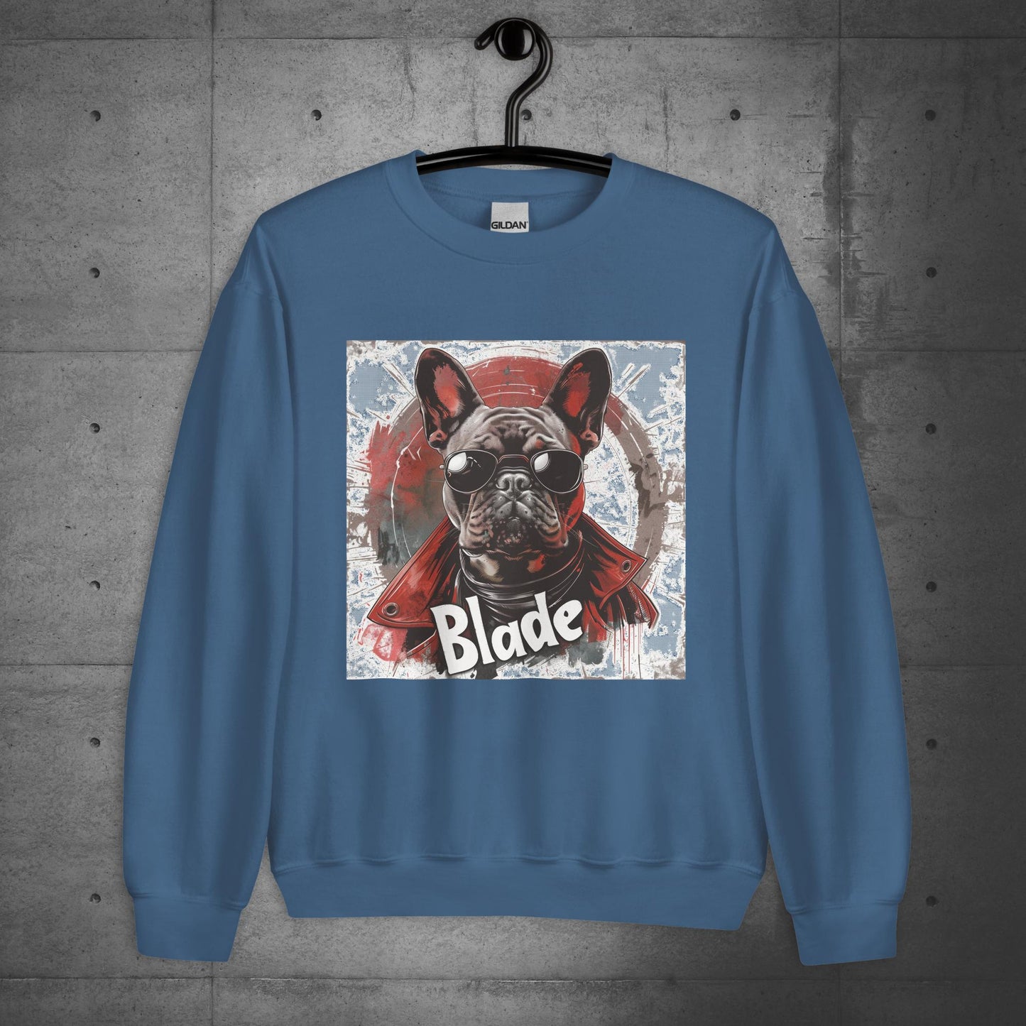 Frenchie Blade - Unisex Sweater/Sweatshirt - Frenchie Emporium