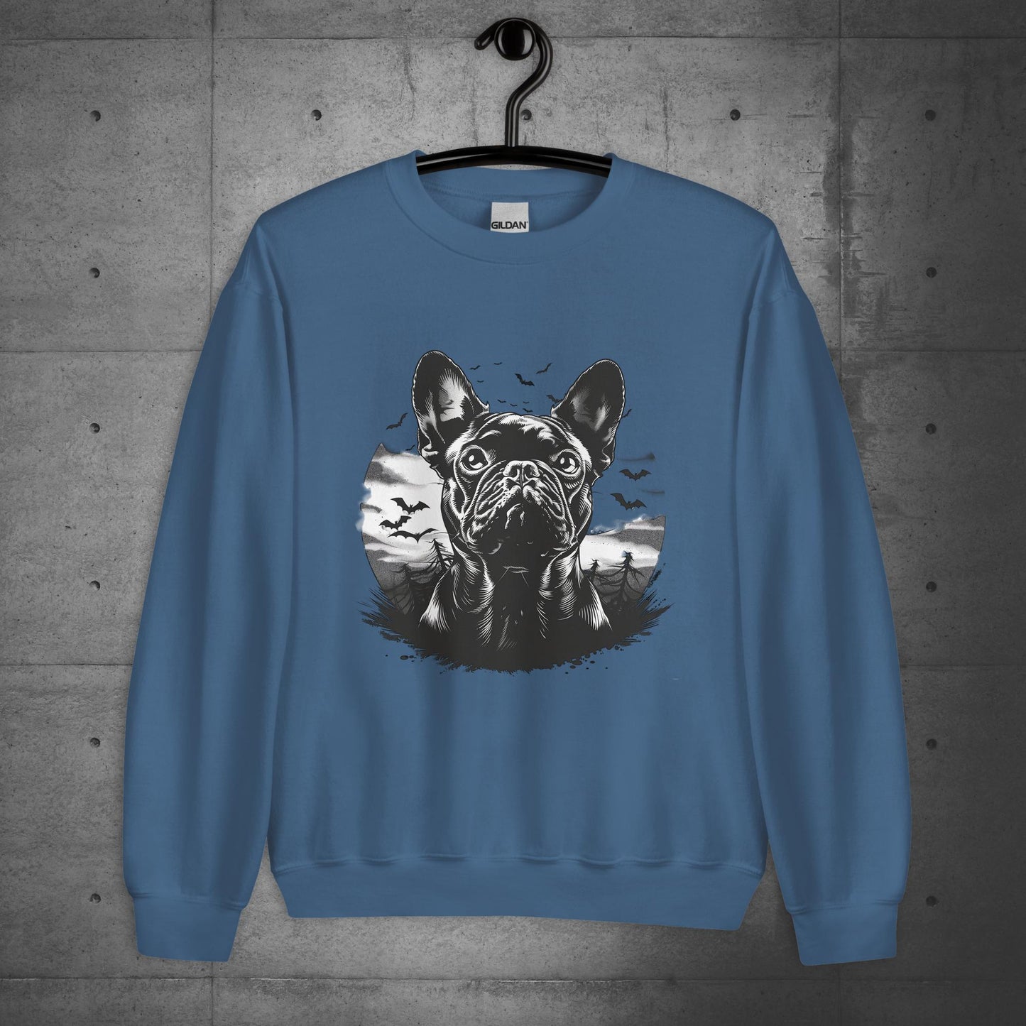 "French Bulldog bloodhunt" - Unisex Sweater/Sweatshirt - Frenchie Emporium