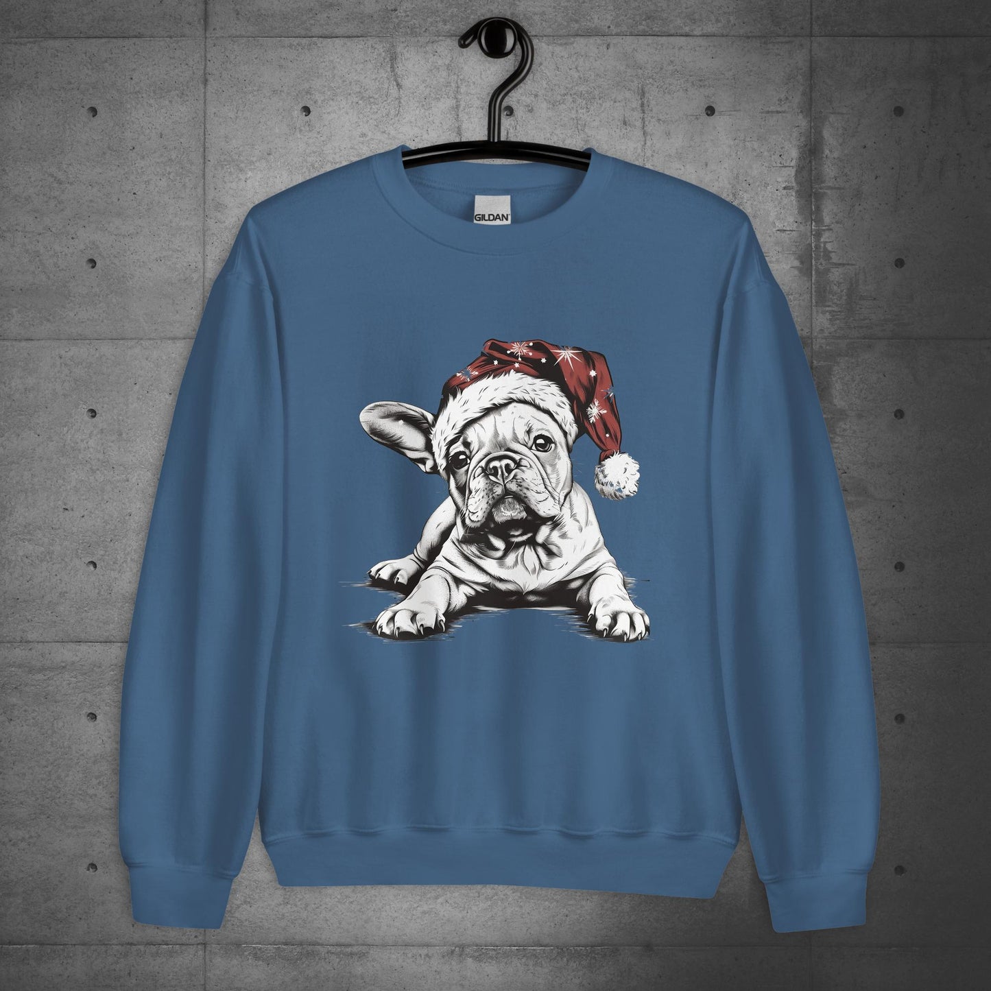 Frenchie Feliz Navidad - Unisex Christmas Sweater/Sweatshirt - Frenchie Emporium