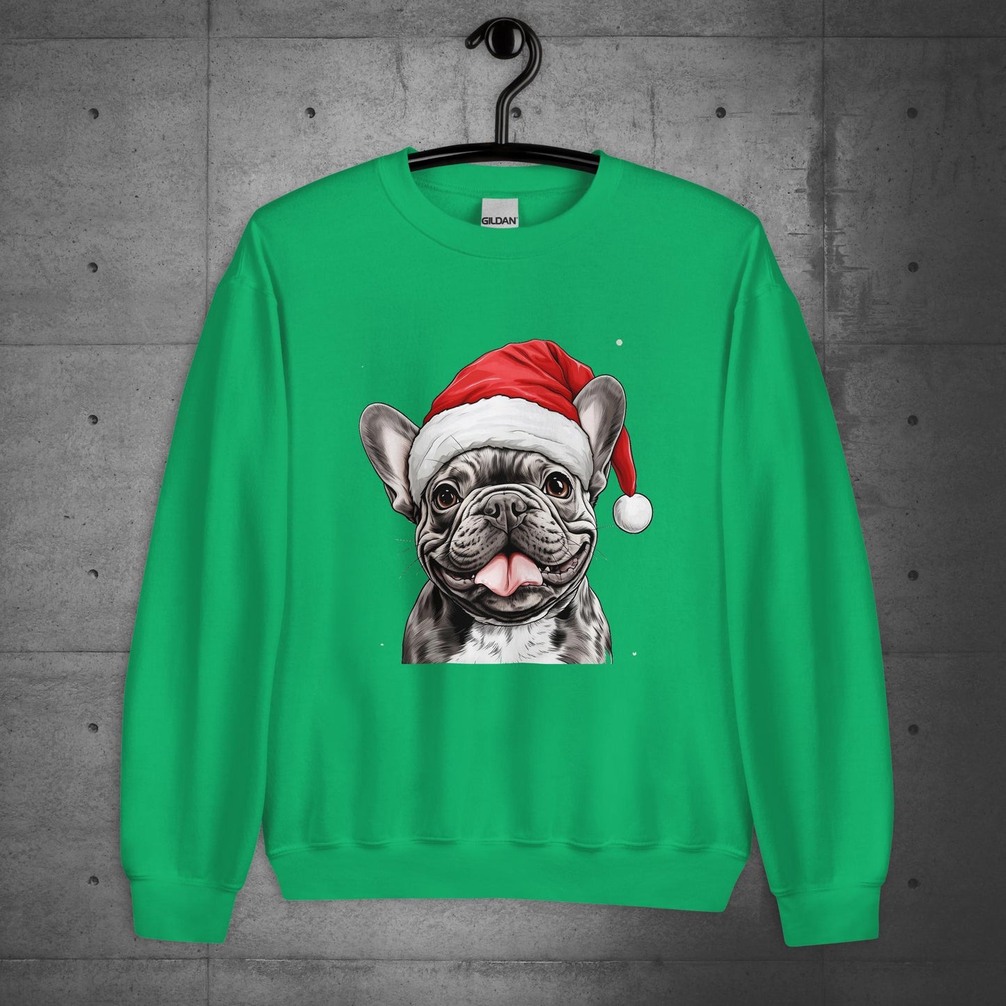 French Bulldog "Santa Paw" - Unisex Christmas Sweater/Sweatshirt - Frenchie Emporium