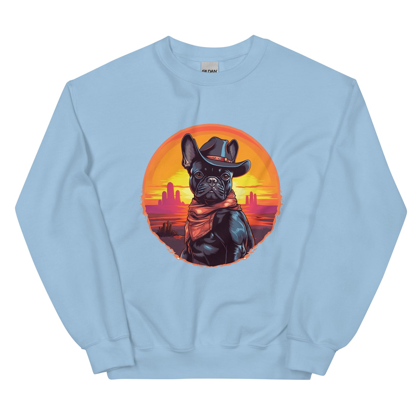 Wild West Cowboy Style Frenchie Unisex Sweater - Frenchie Emporium