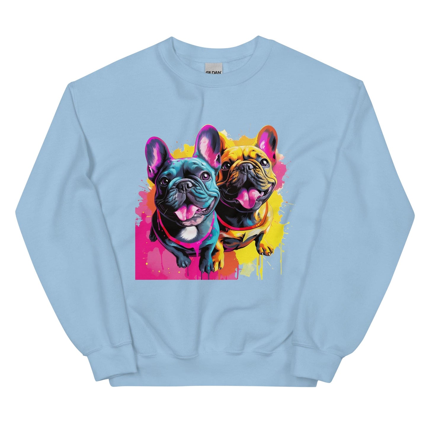 French Bulldog Playful Duo - Unisex Sweatshirt