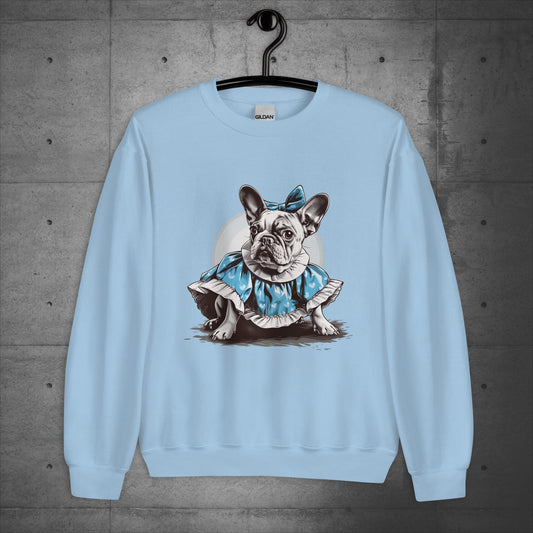 Alice in Wonderland Frenchie - Unisex Sweatshirt