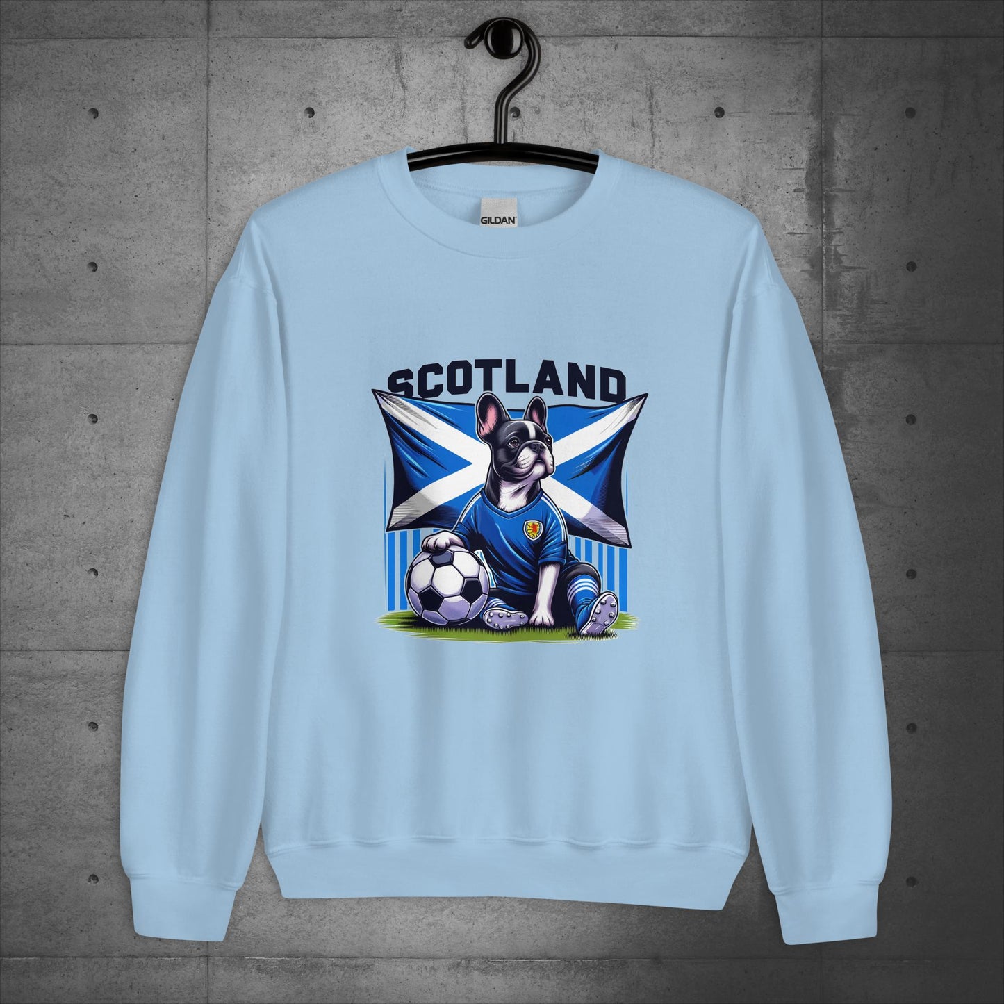 Frenchie Scotland Football Fan - Unisex Sweater / Sweatshirt