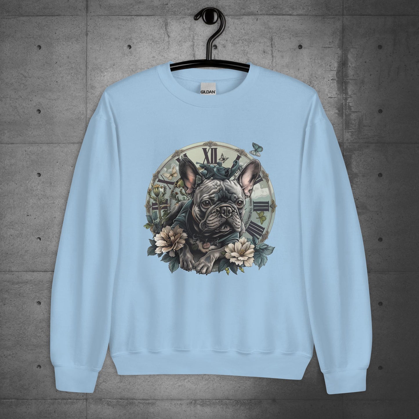 "Clockwatcher's Wonderland" Frenchie - Unisex Sweater