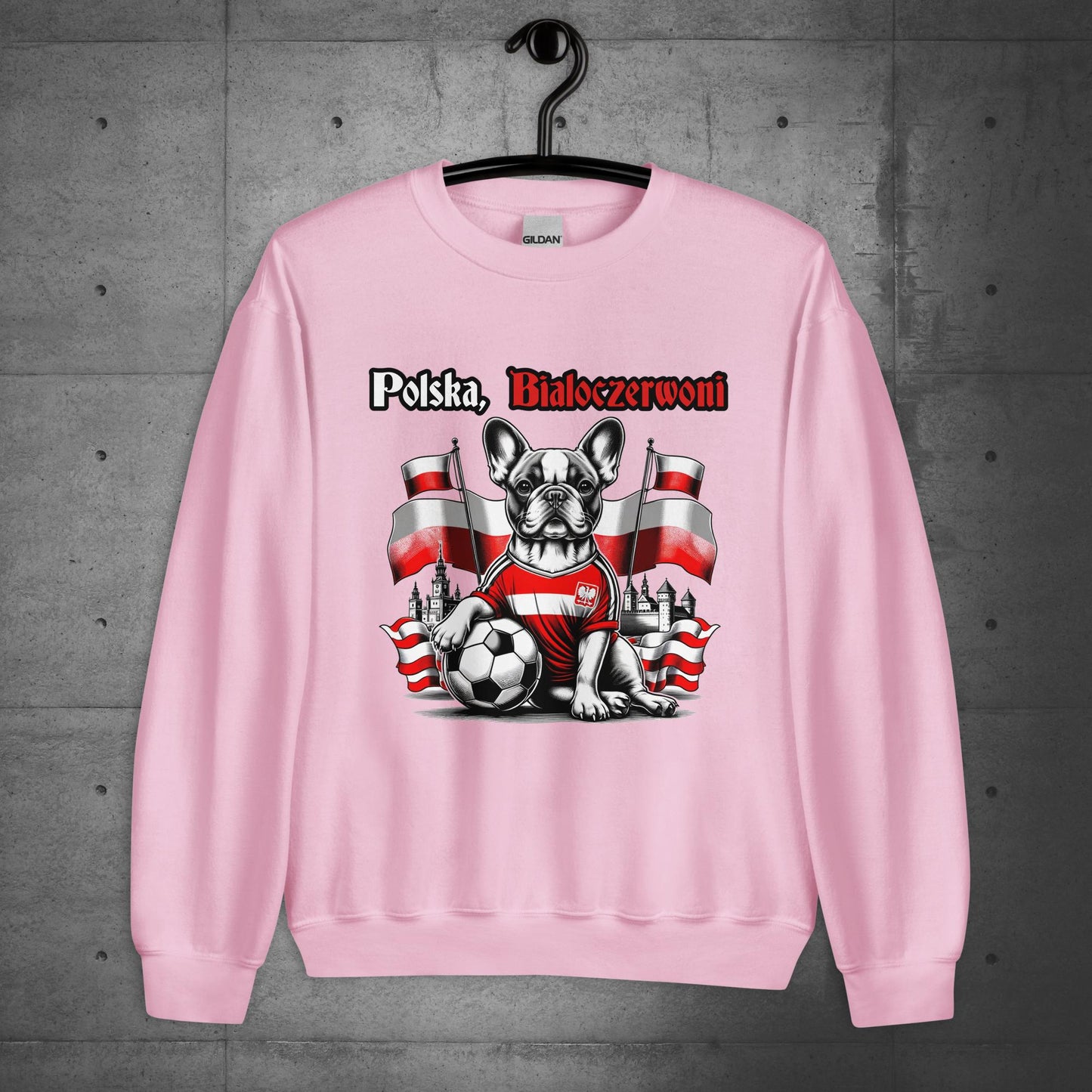 Frenchie Polish Football Unisex Sweater- Polska Bialoczerwoni - Frenchie Emporium