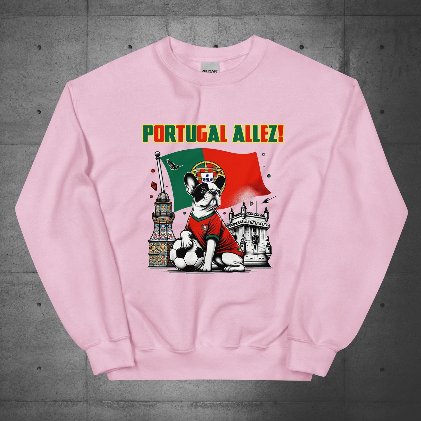 Frenchie Portugal Football Unisex Sweater