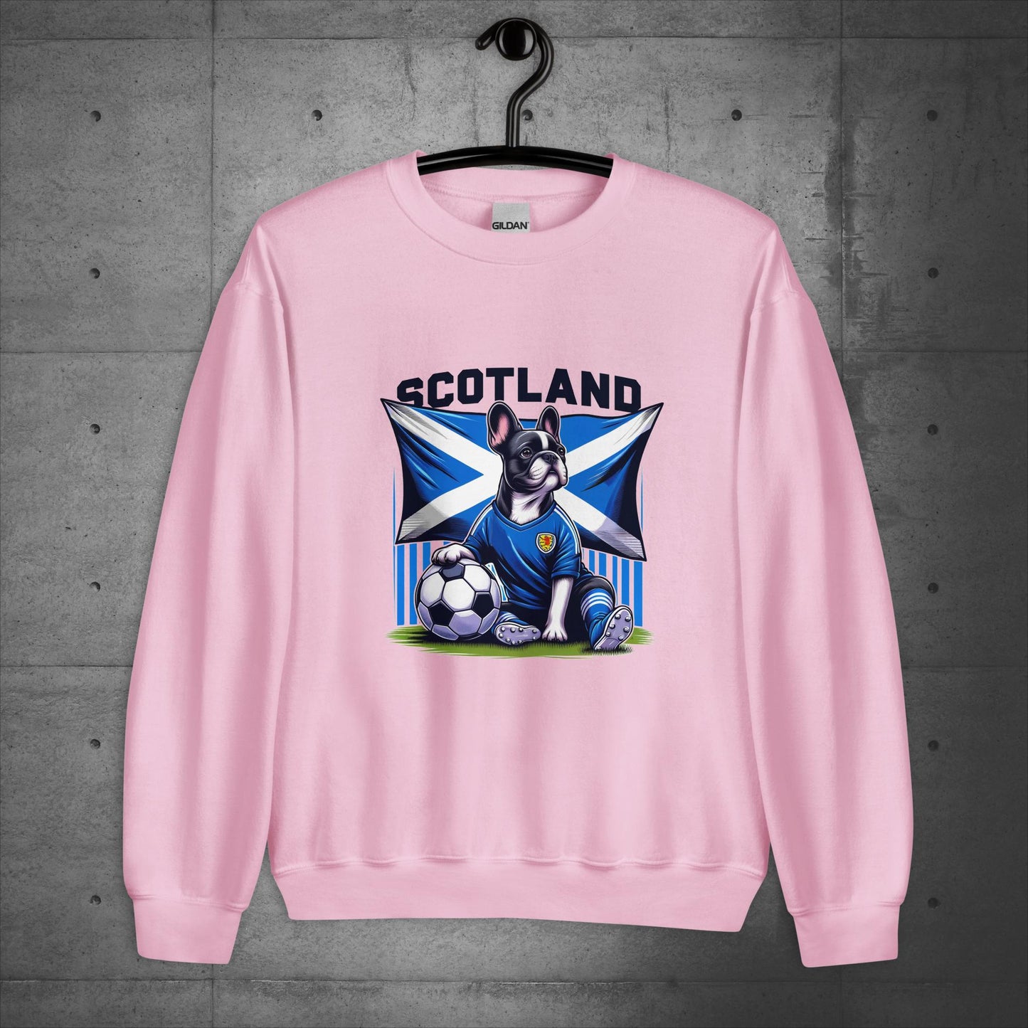 Frenchie Scotland Football Fan - Unisex Sweater / Sweatshirt