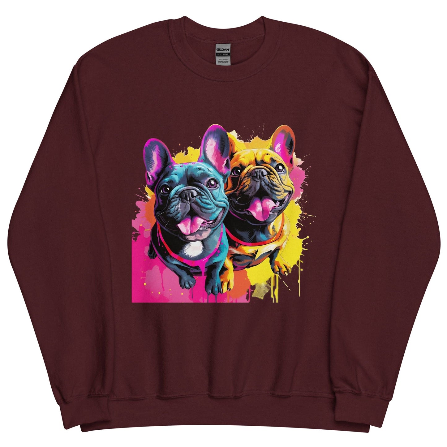 French Bulldog Playful Duo - Unisex Sweatshirt