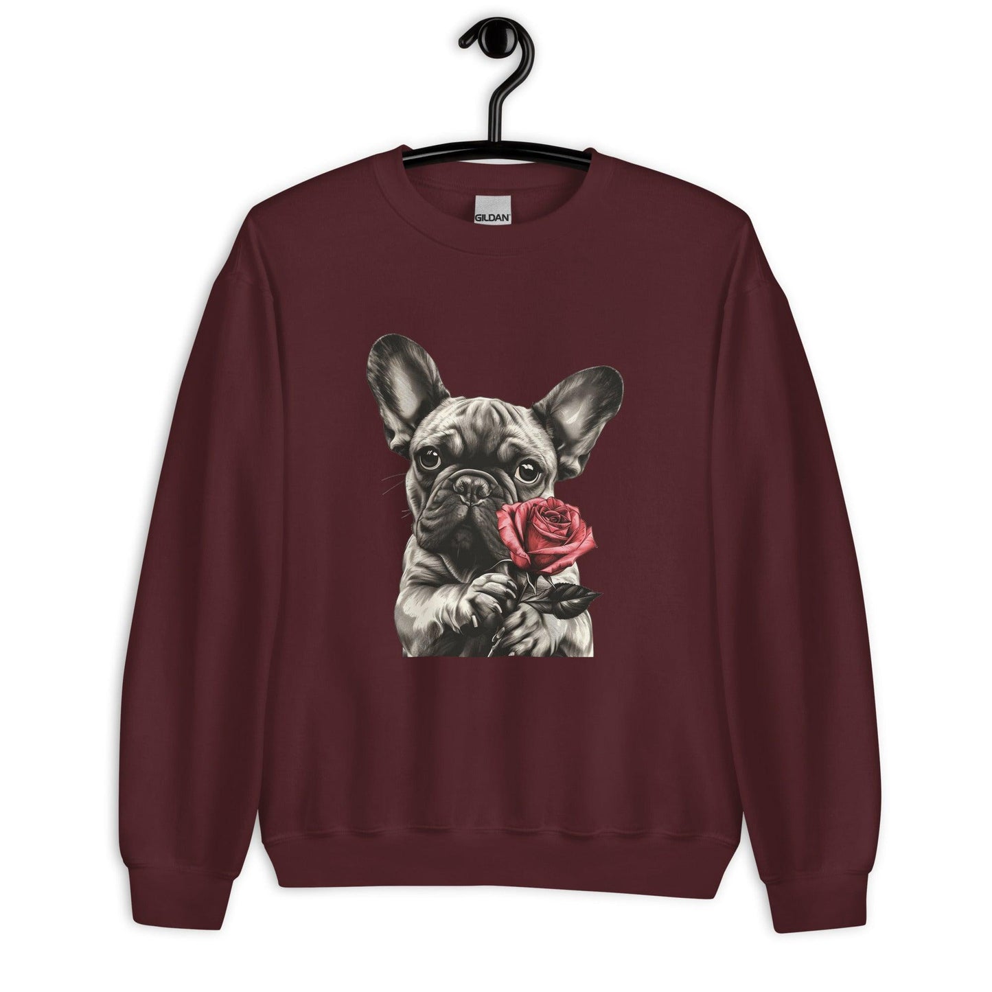 "Rose Embrace" Unisex Sweatshirt - Frenchie Emporium