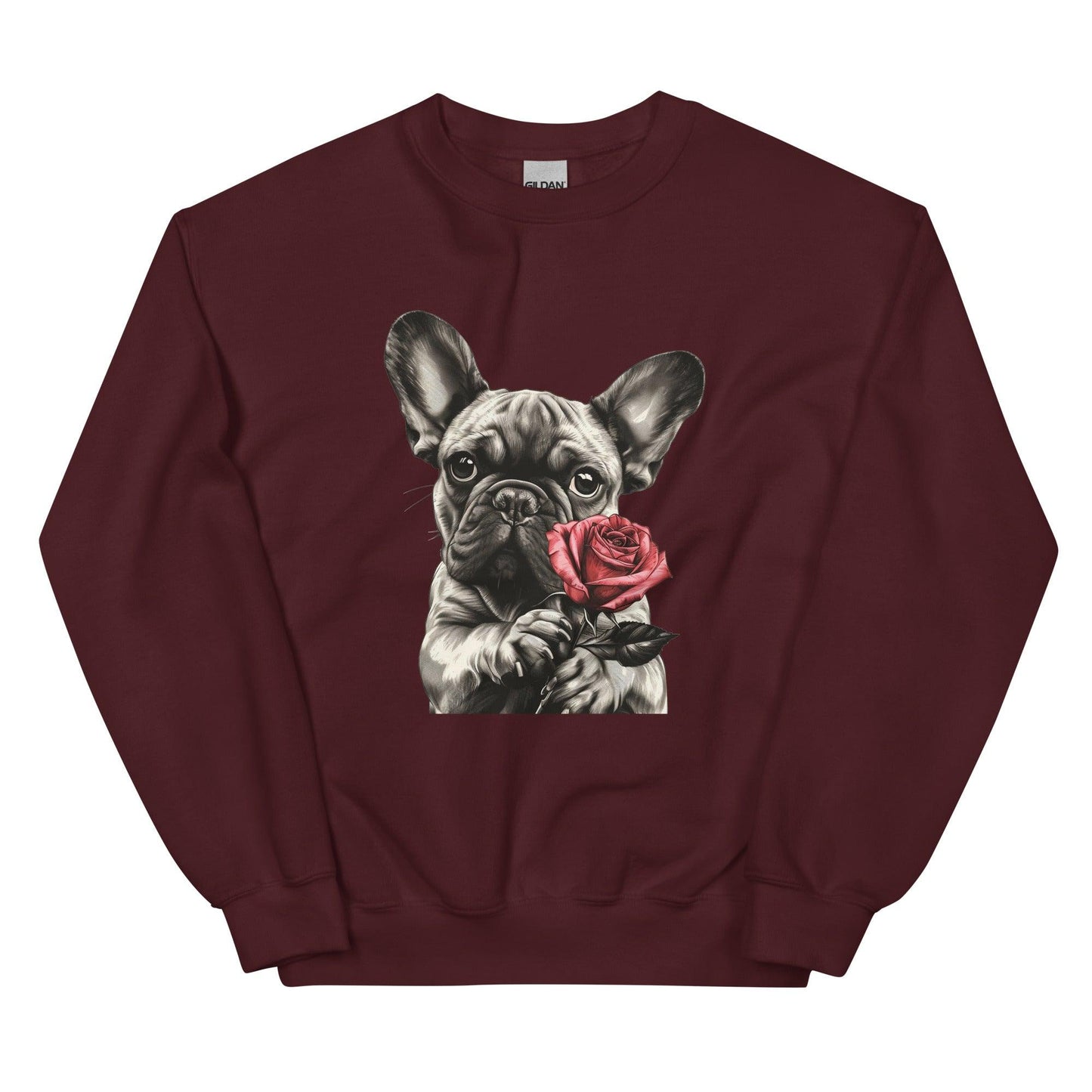 "Rose Embrace" Unisex Sweatshirt - Frenchie Emporium