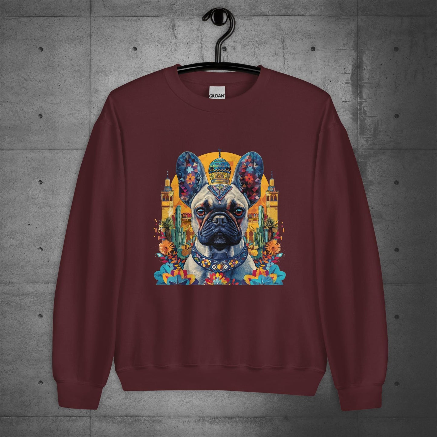 Exotic Marrakesh Medina Frenchie Unisex Sweater - Frenchie Emporium