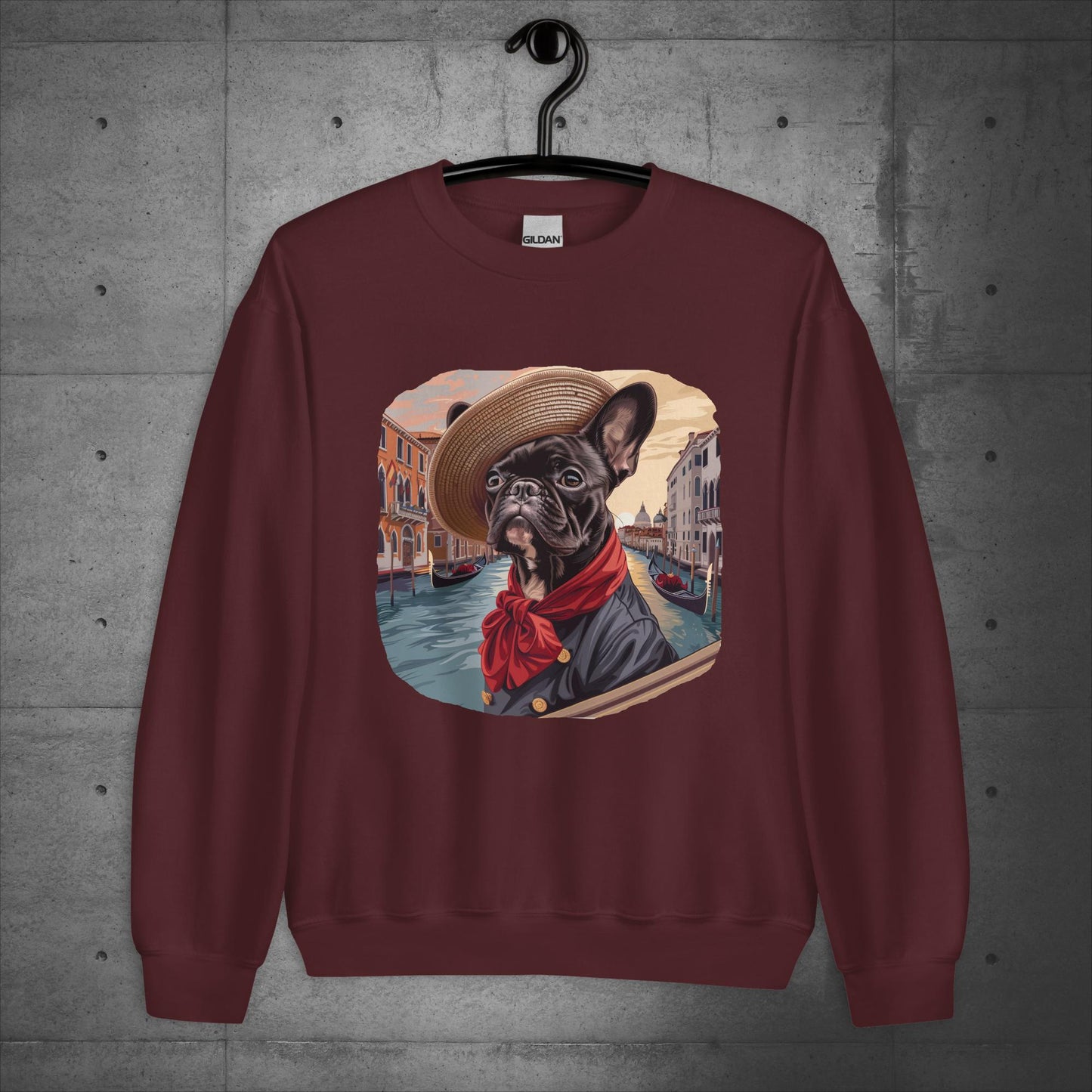 Venice Frenchie Gondolier - Unisex Sweater/Sweatshirt - Frenchie Emporium