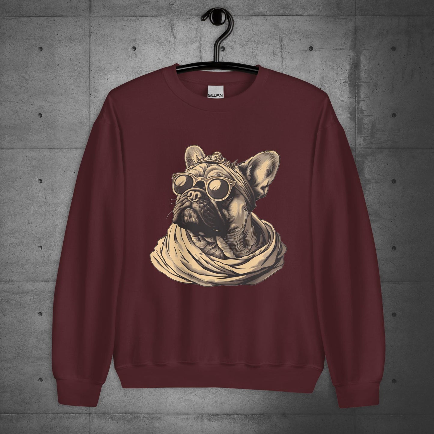 "Regal Vibes" Frenchie - Unisex Sweater/Sweatshirt - Frenchie Emporium