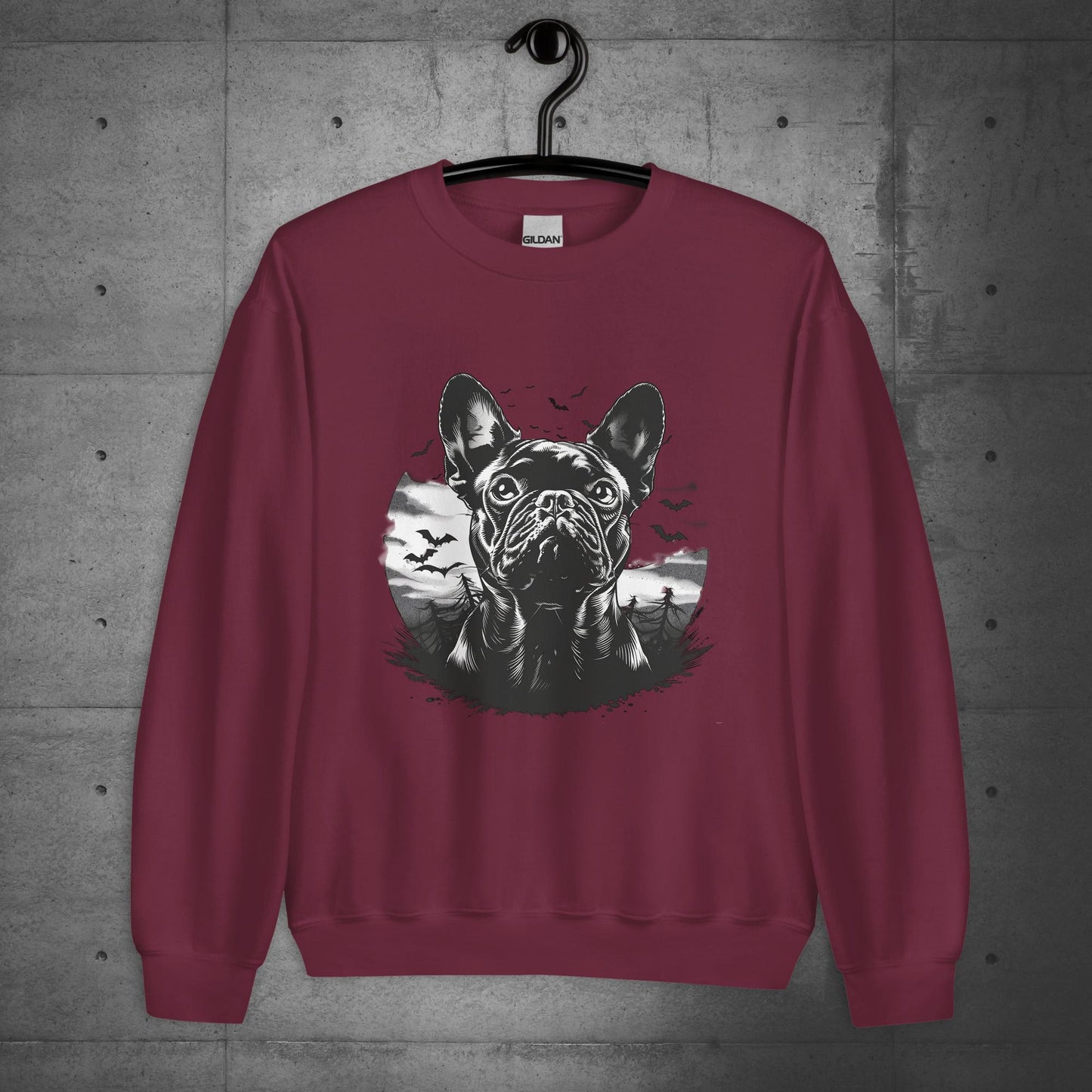 "French Bulldog bloodhunt" - Unisex Sweater/Sweatshirt - Frenchie Emporium