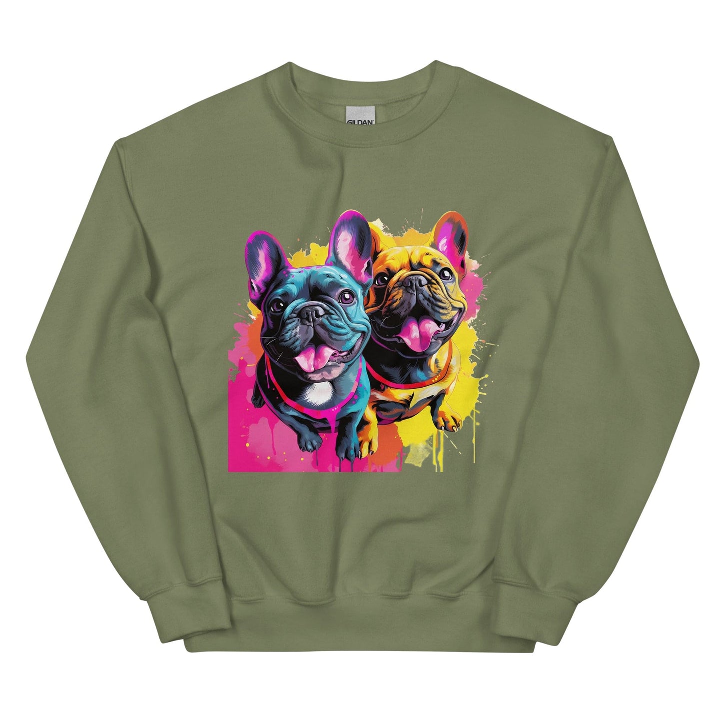 French Bulldog Playful Duo - Unisex Sweatshirt