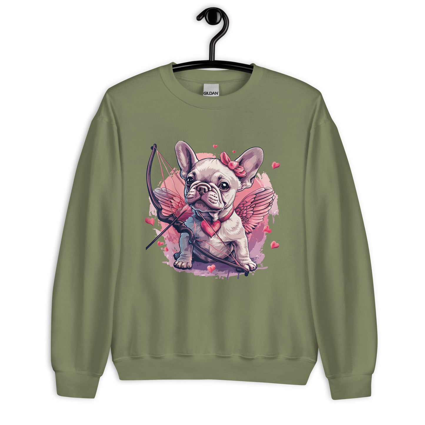 "Cupid's Companion" Unisex Sweatshirt - Frenchie Emporium