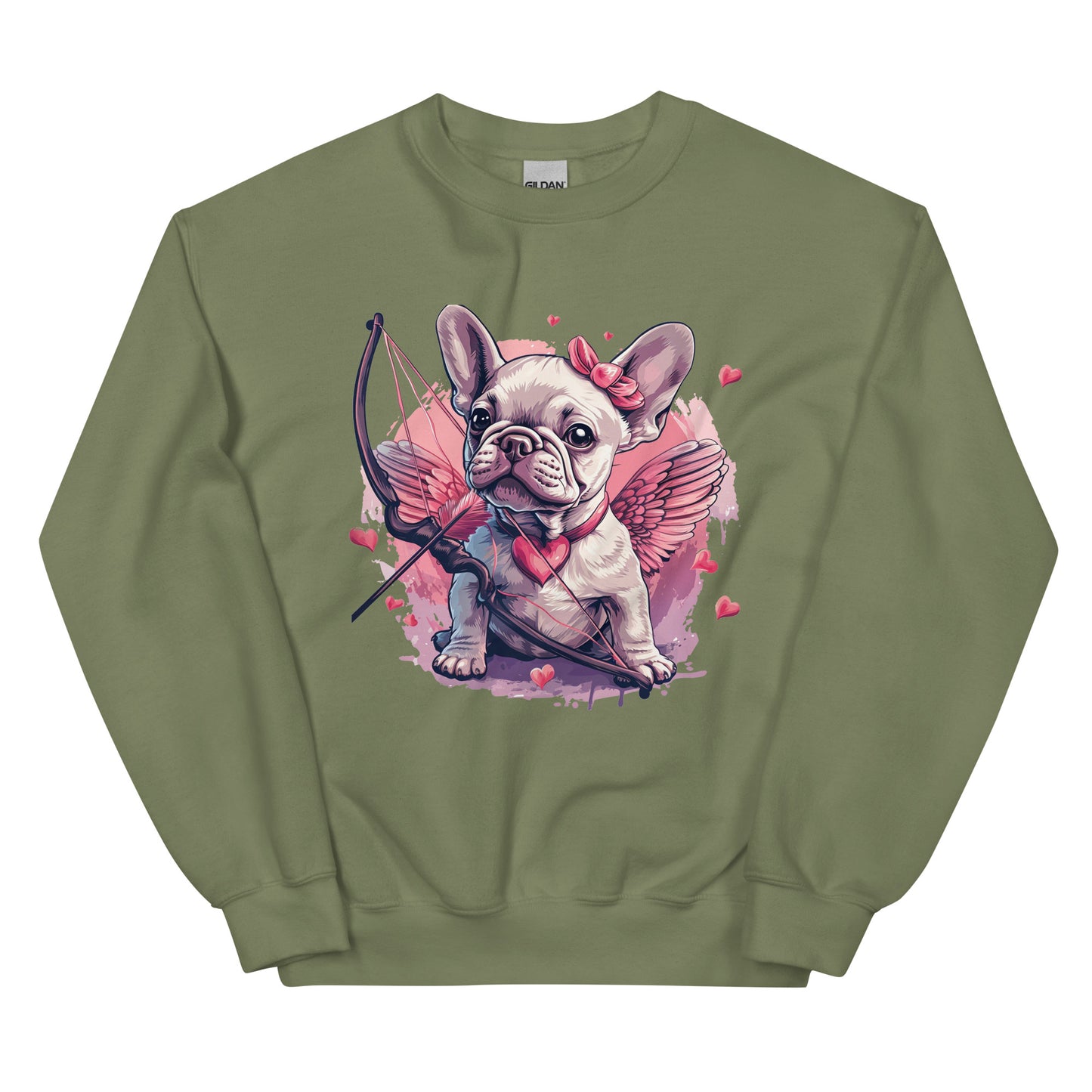 "Cupid's Companion" Unisex Sweatshirt - Frenchie Emporium