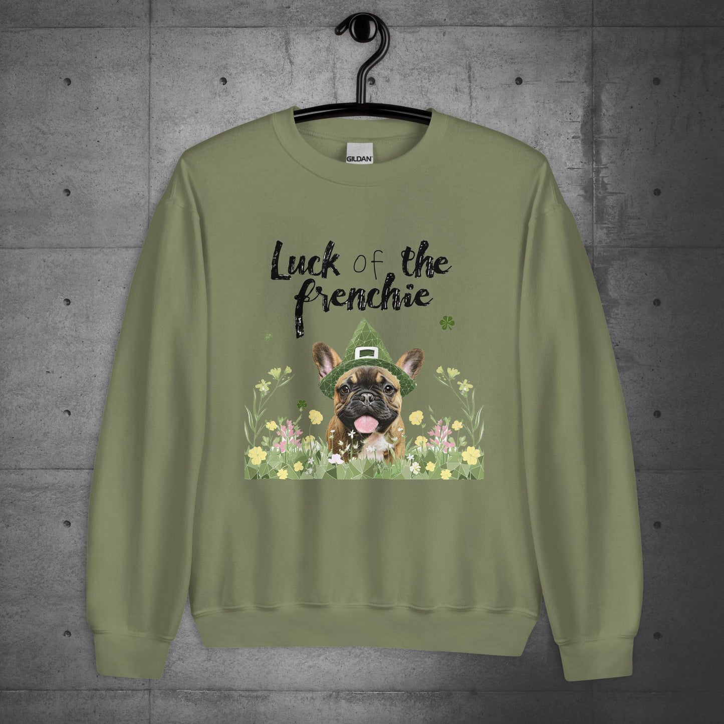 Luck of the Frenchie-French Bulldog Unisex Sweatshirt