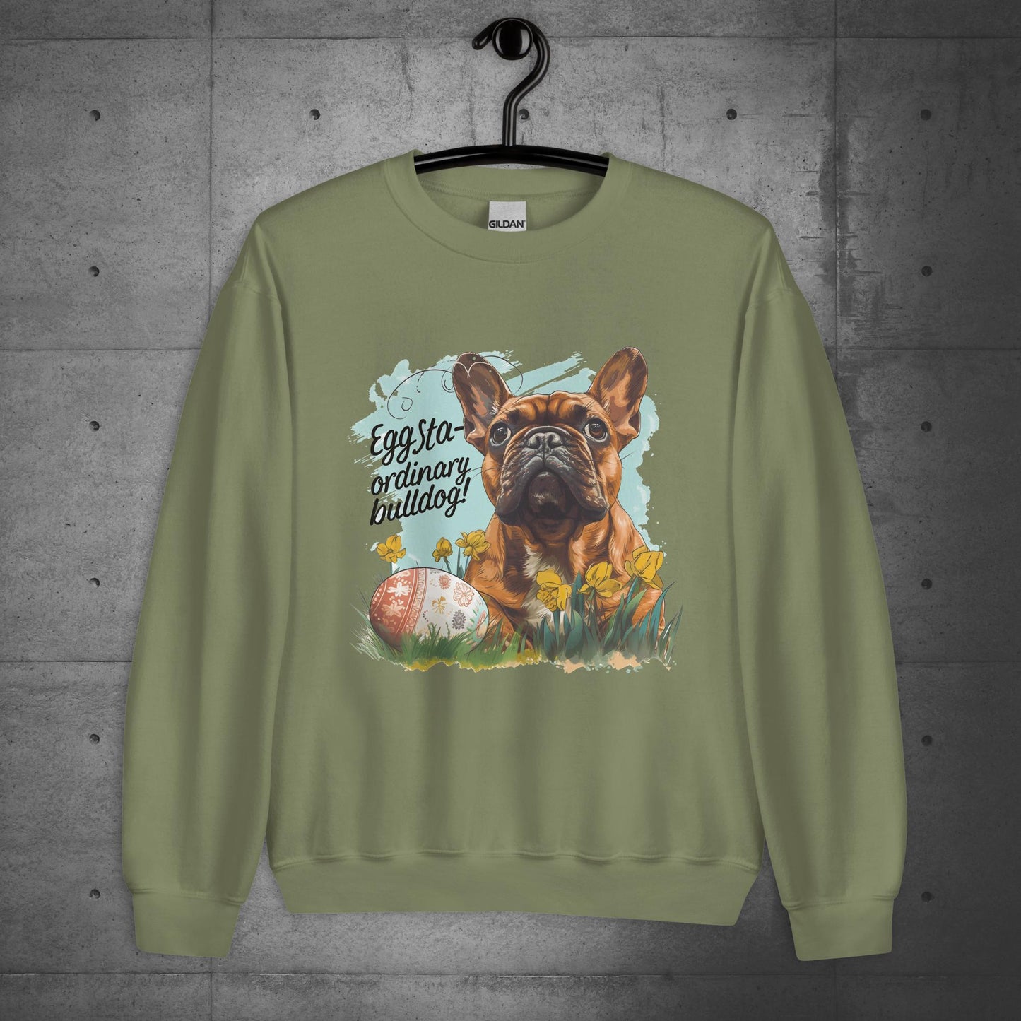 "Eggstra-ordinary Bulldog" - Unisex Sweatshirt