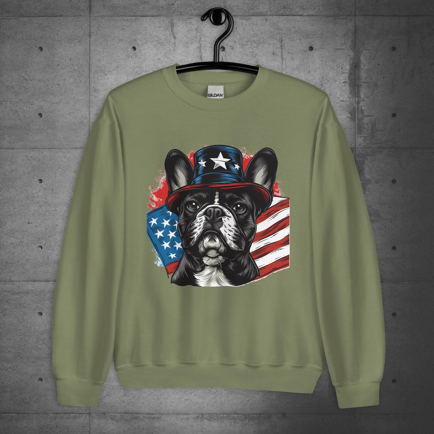 Frenchie American Patriot Unisex Sweatshirt - Frenchie Emporium