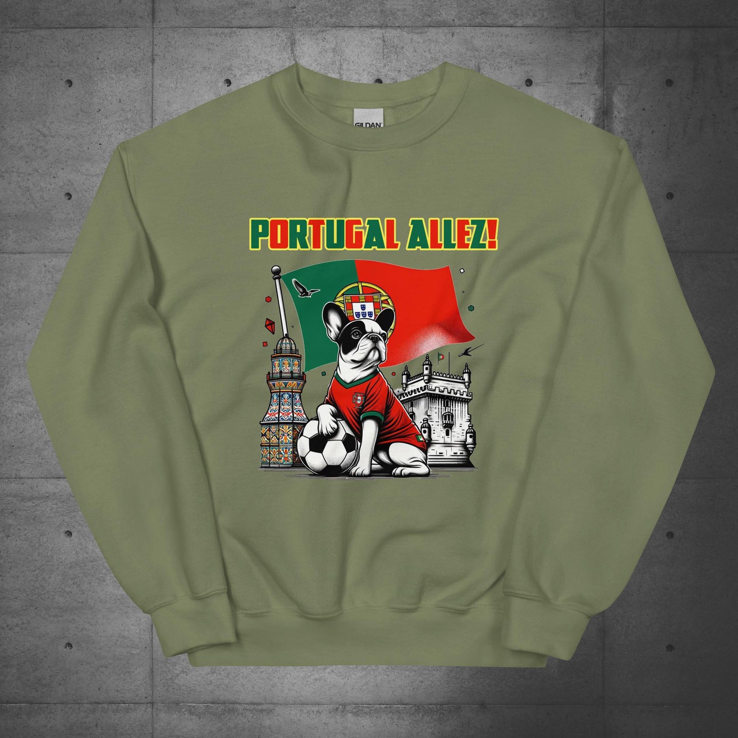 Frenchie Portugal Football Unisex Sweater