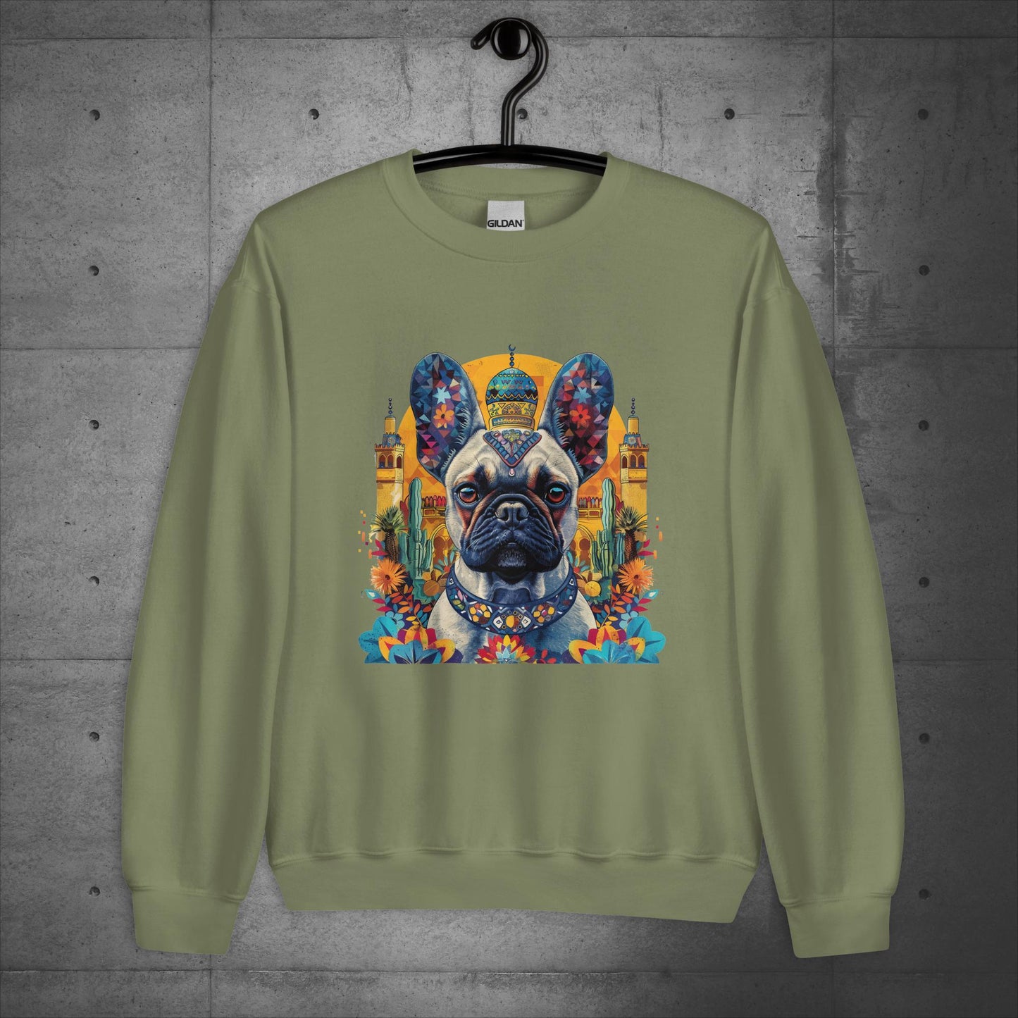 Exotic Marrakesh Medina Frenchie Unisex Sweater - Frenchie Emporium