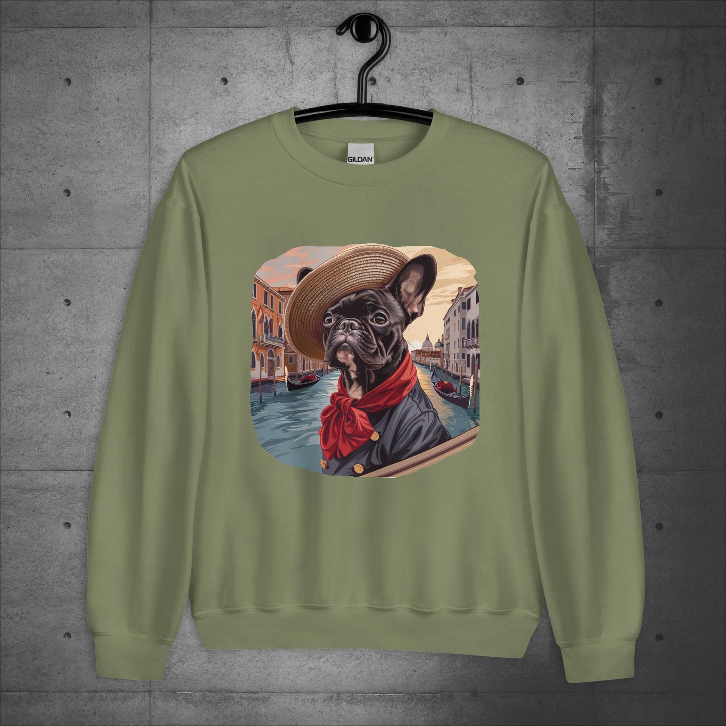 Venice Frenchie Gondolier - Unisex Sweater/Sweatshirt - Frenchie Emporium