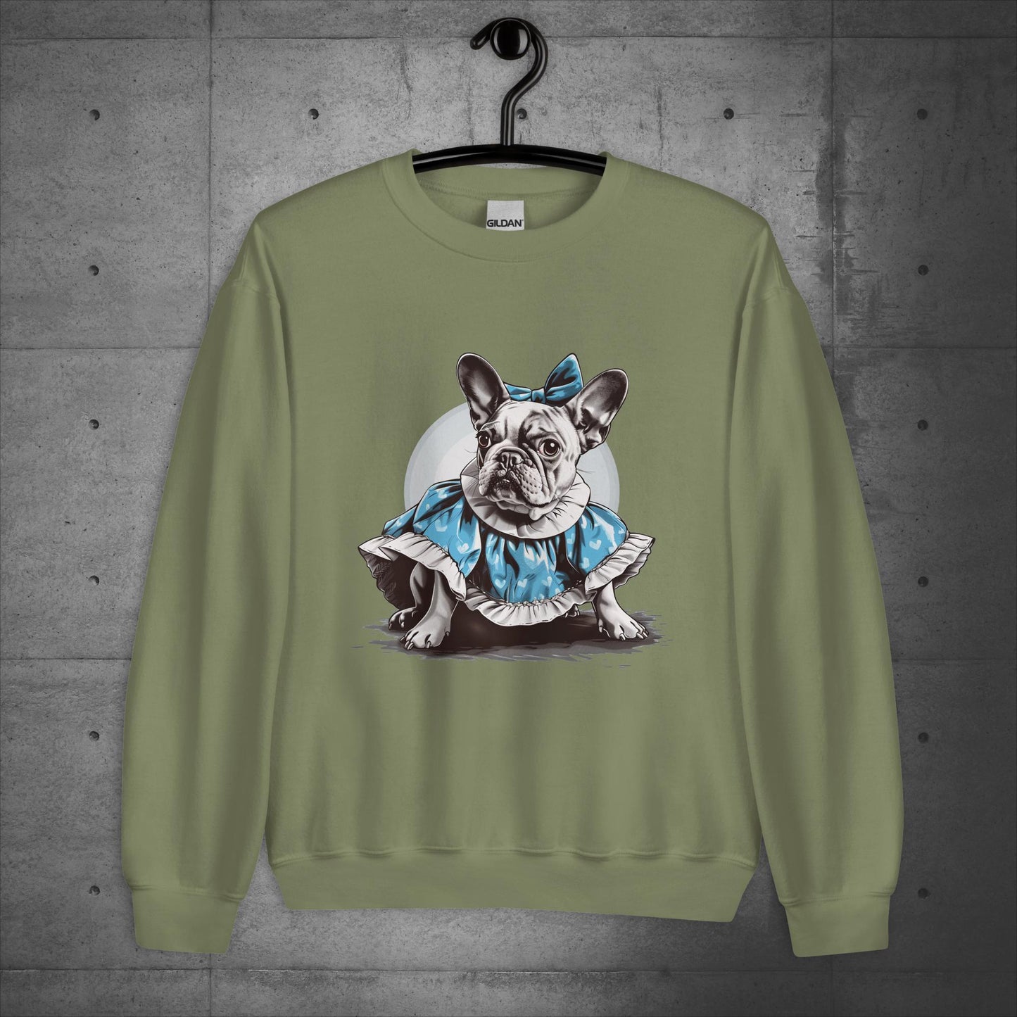 Alice in Wonderland Frenchie - Unisex Sweatshirt