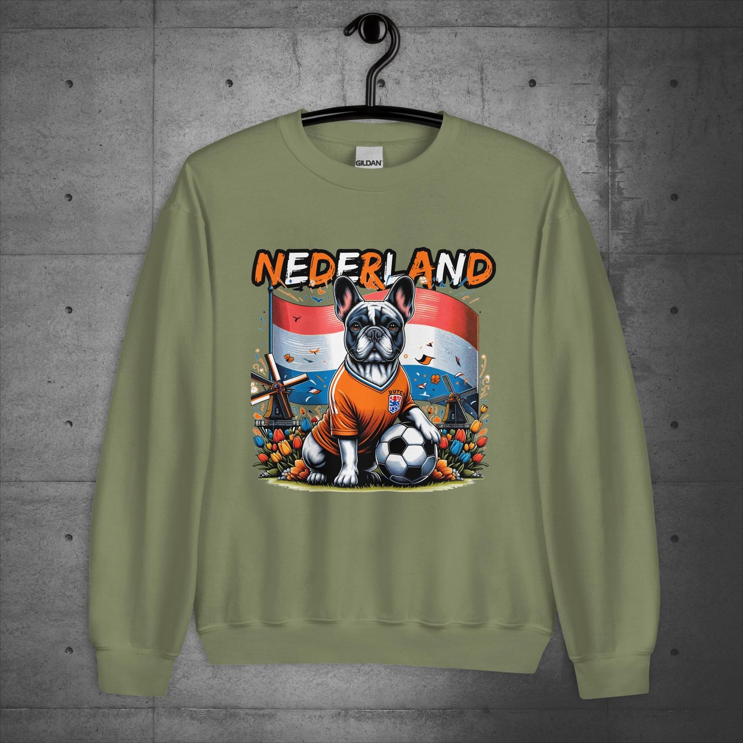 Frenchie Nederland Football Fan - Unisex Sweater / Sweatshirt