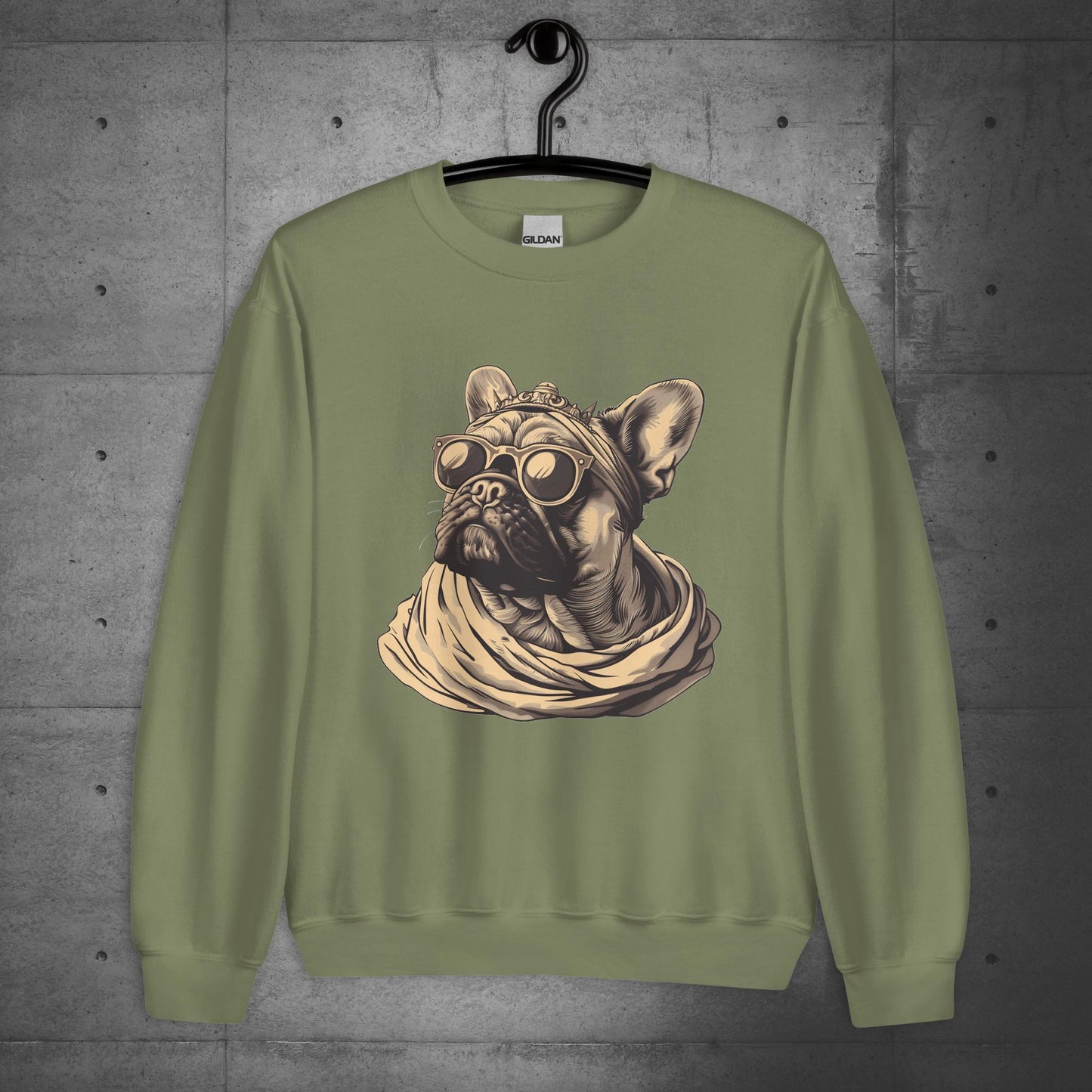 "Regal Vibes" Frenchie - Unisex Sweater/Sweatshirt