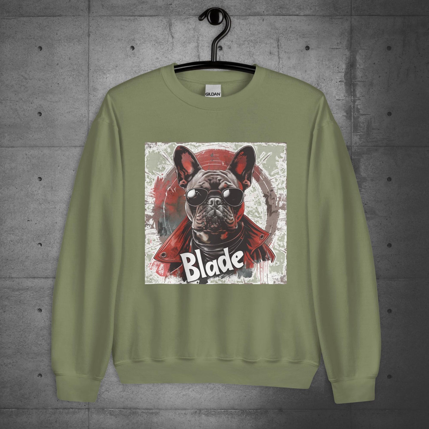 Frenchie Blade - Unisex Sweater/Sweatshirt - Frenchie Emporium