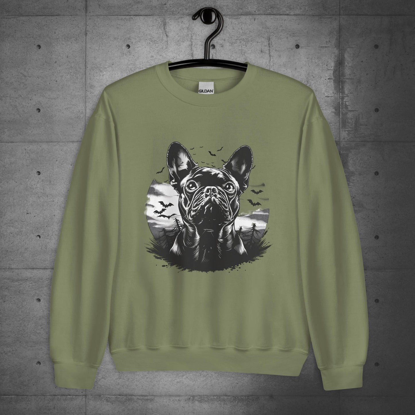 "French Bulldog bloodhunt" - Unisex Sweater/Sweatshirt - Frenchie Emporium