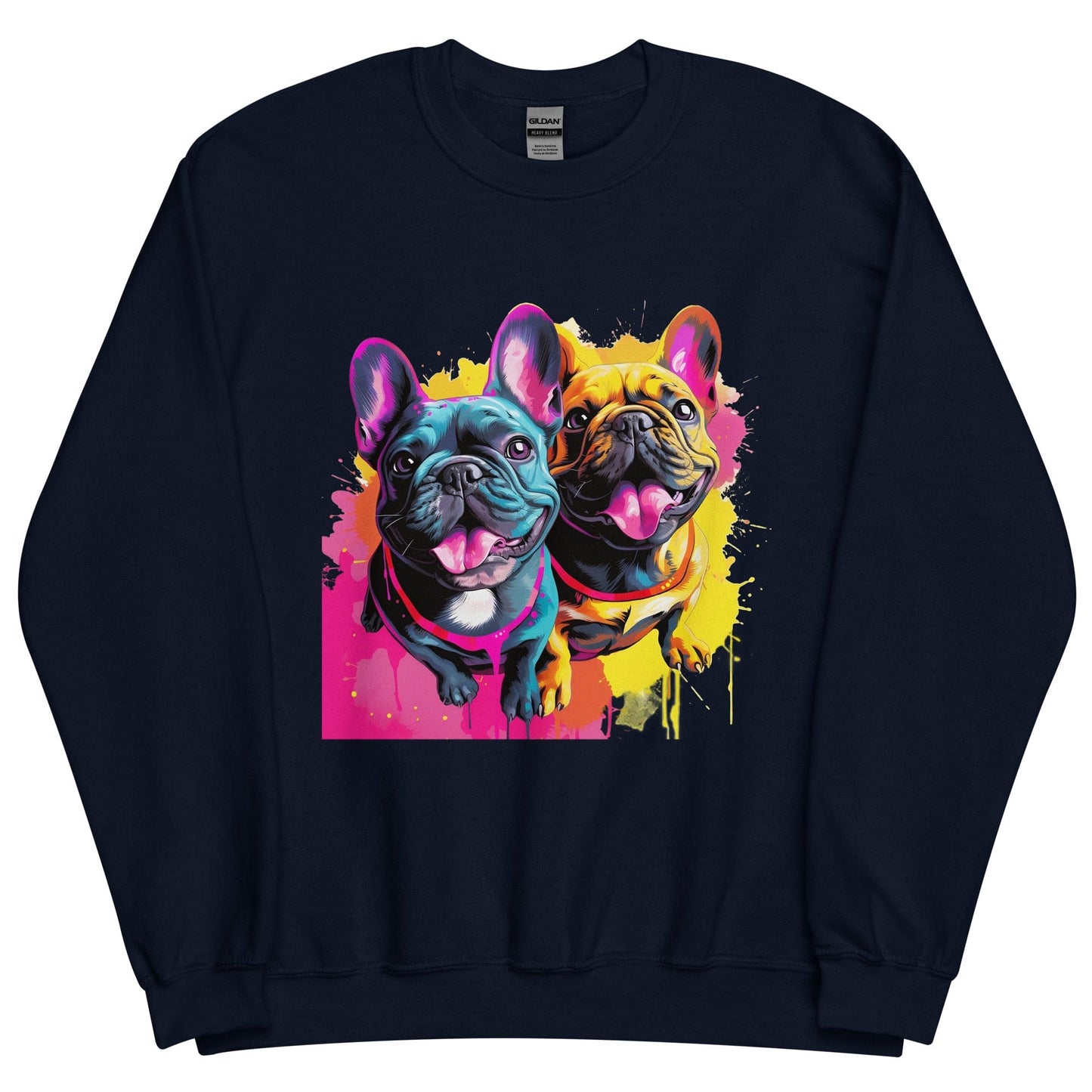 French Bulldog Playful Duo - Unisex Sweatshirt