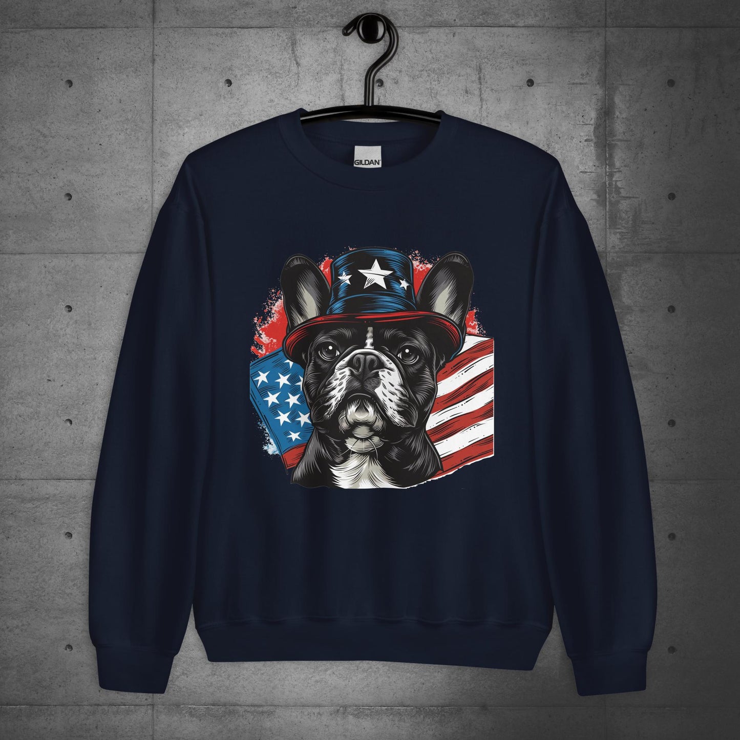 Frenchie American Patriot Unisex Sweatshirt - Frenchie Emporium