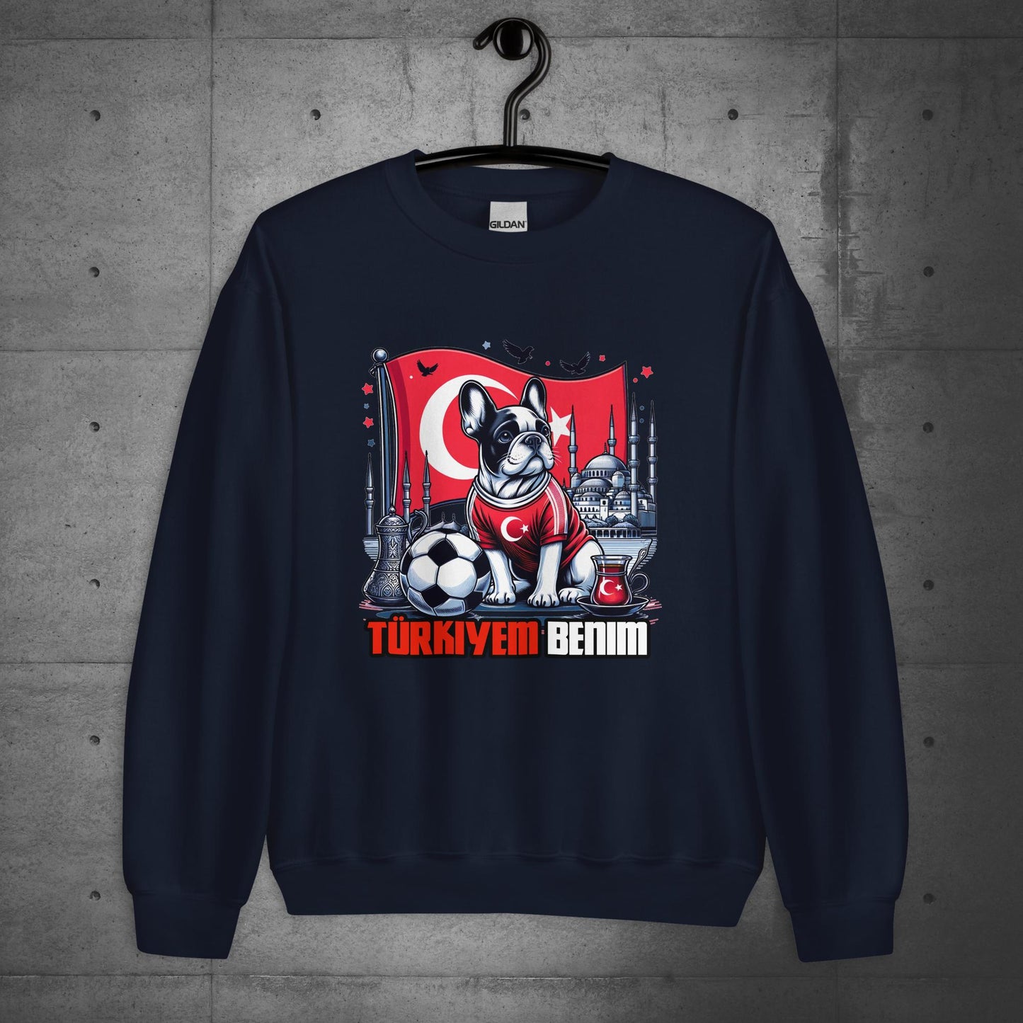 Frenchie Türkiye Football Unisex Sweatshirt - Frenchie Emporium