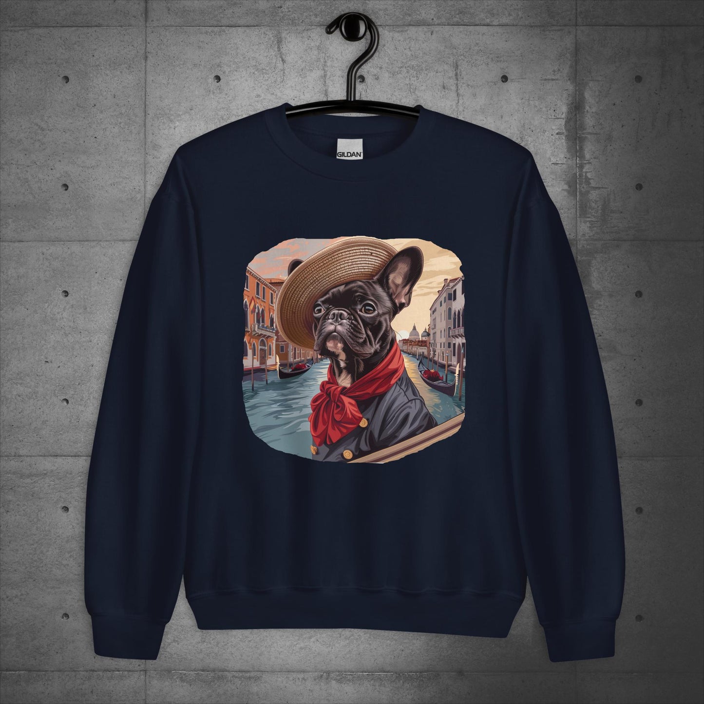 Venice Frenchie Gondolier - Unisex Sweater/Sweatshirt - Frenchie Emporium