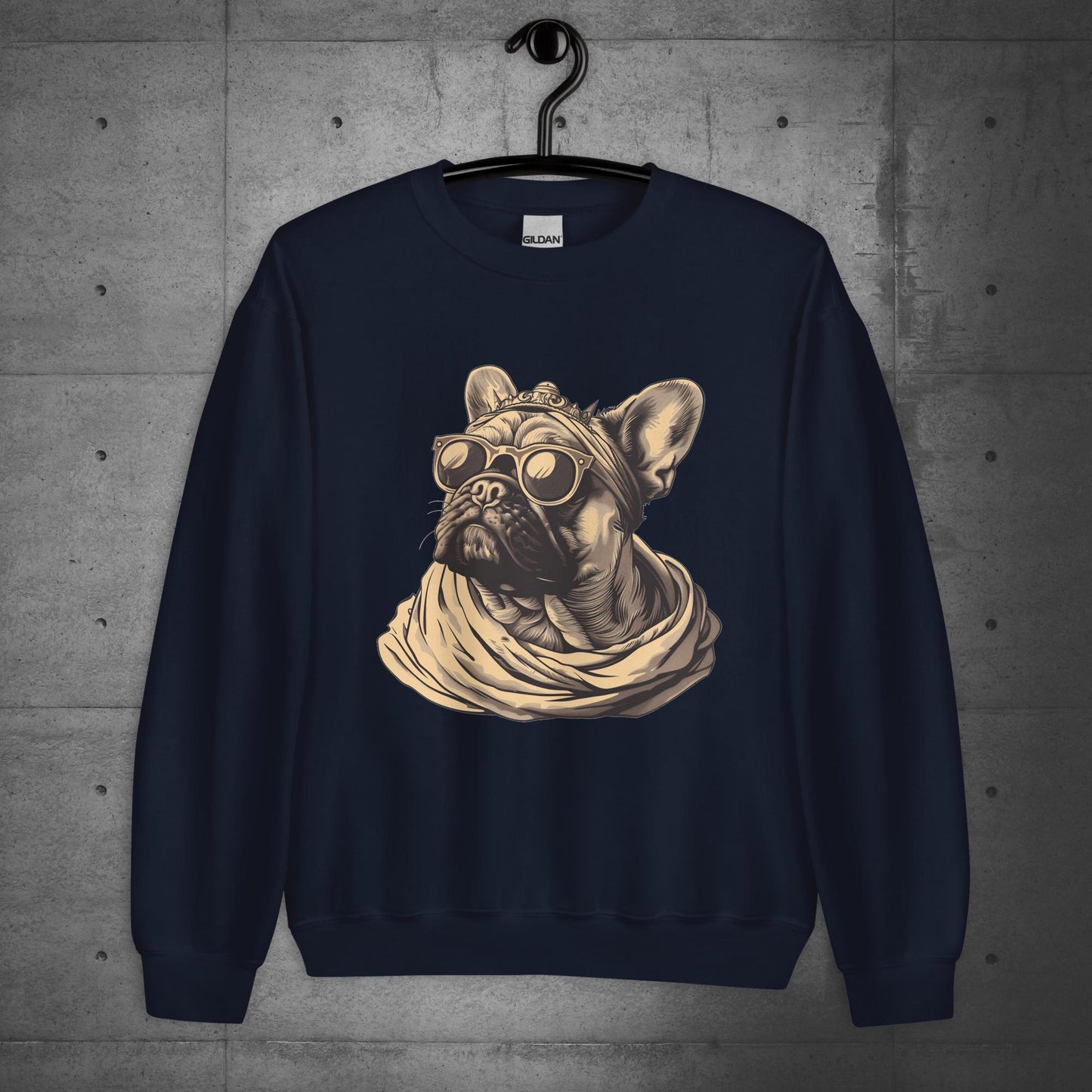 "Regal Vibes" Frenchie - Unisex Sweater/Sweatshirt - Frenchie Emporium